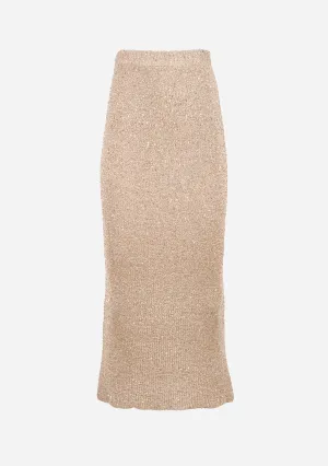Sequins Knit Maxi Skirt