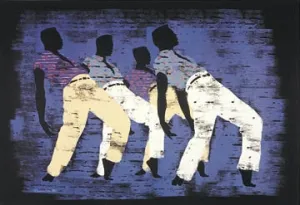 Side Steppin - 17x22 print - Larry Poncho Brown