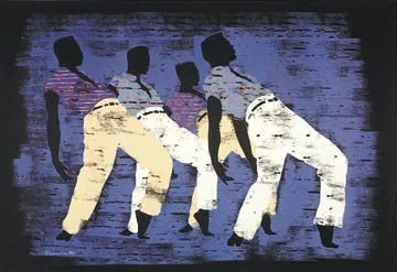 Side Steppin - 17x22 print - Larry Poncho Brown
