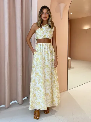 Sir Clementine Maxi Skirt in Ivory Clementine