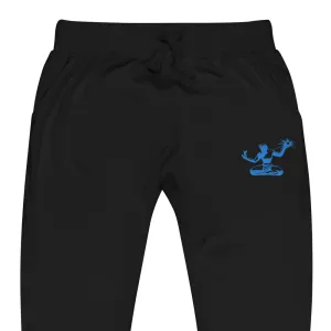 Spirit of Detroit Premium Embroidered Unisex Fleece Sweatpants - Black / Blue