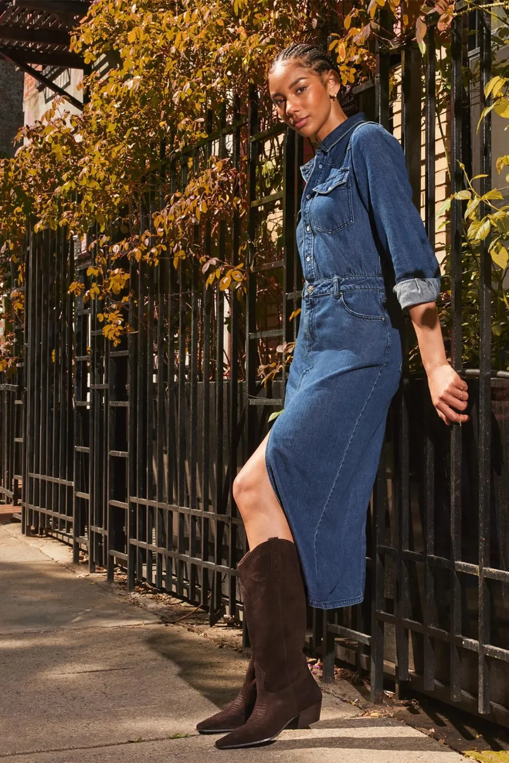 Steve Madden Dakoda Dress - Blue Denim