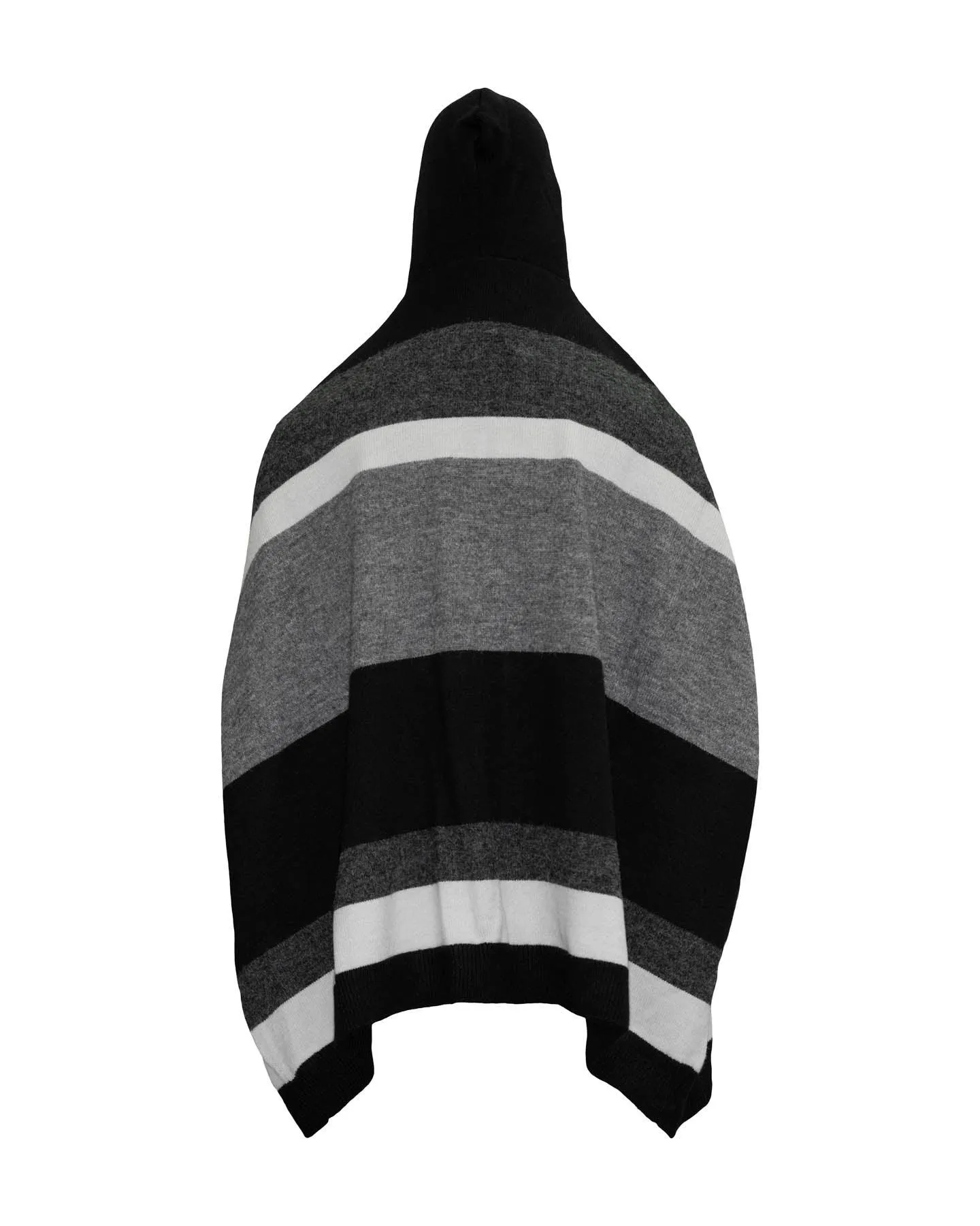 Striped Hooded Poncho