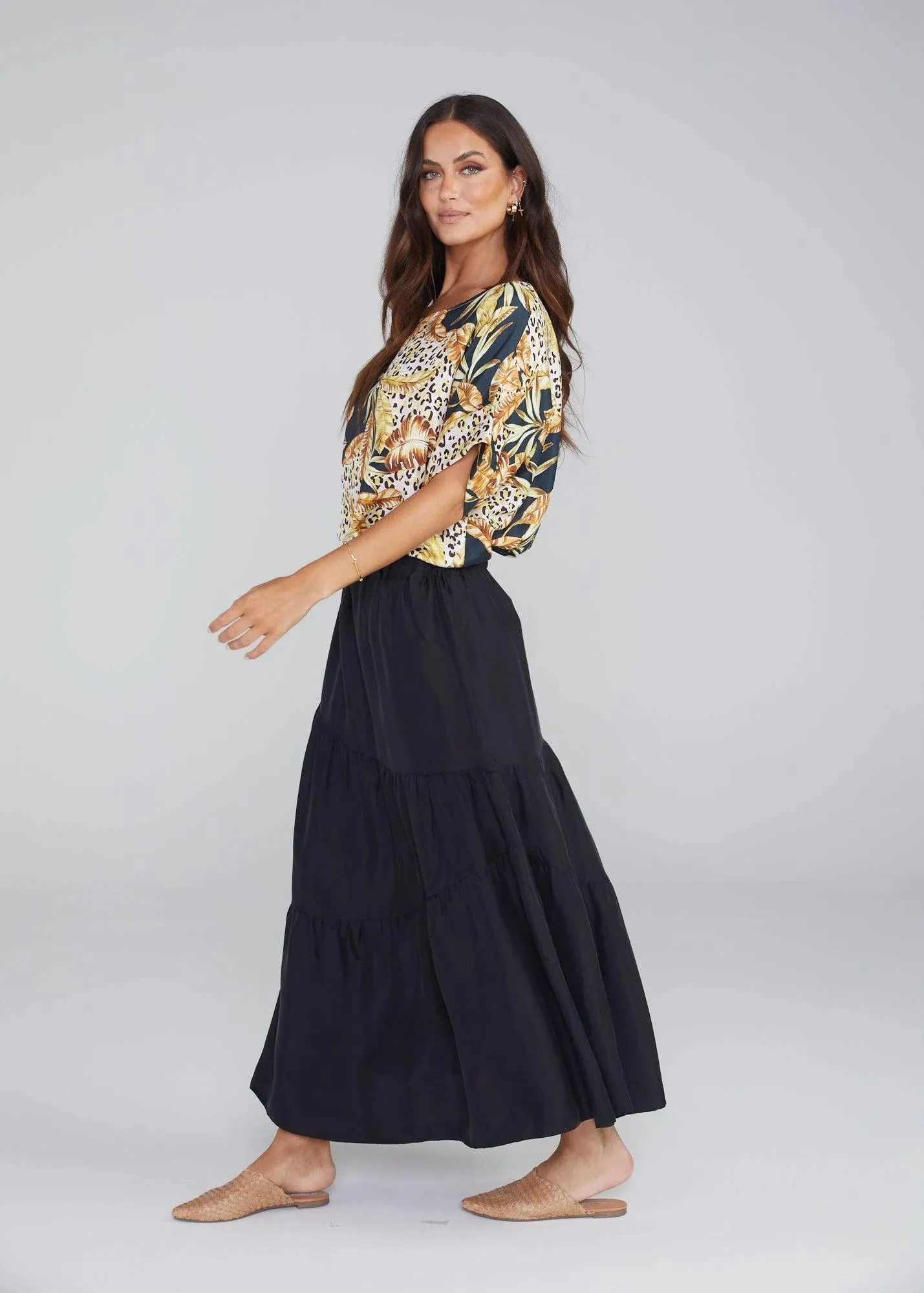 summer silk/bamboo skirt