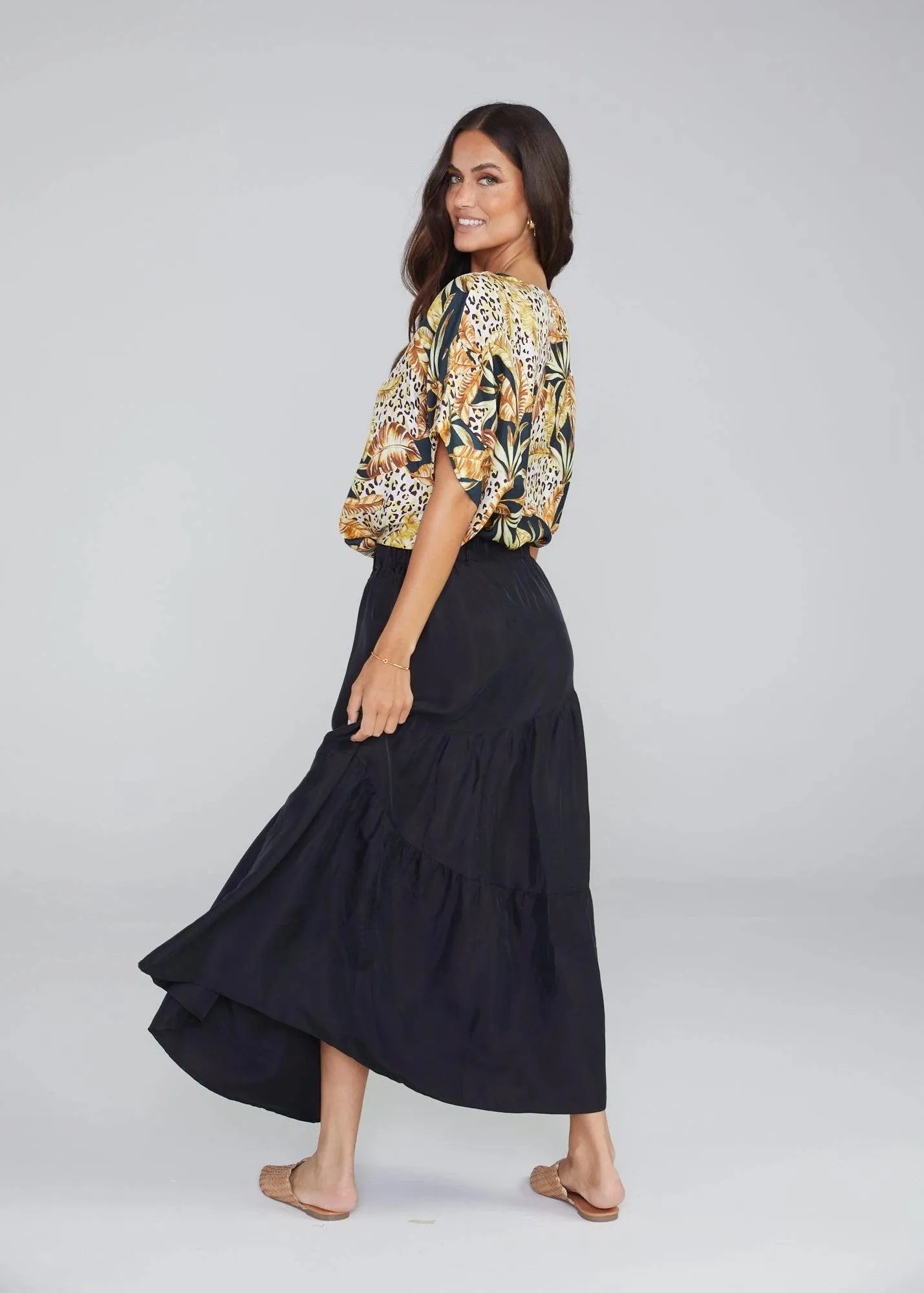 summer silk/bamboo skirt