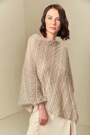 Tanzania Poncho Baby Alpaca Color Natural