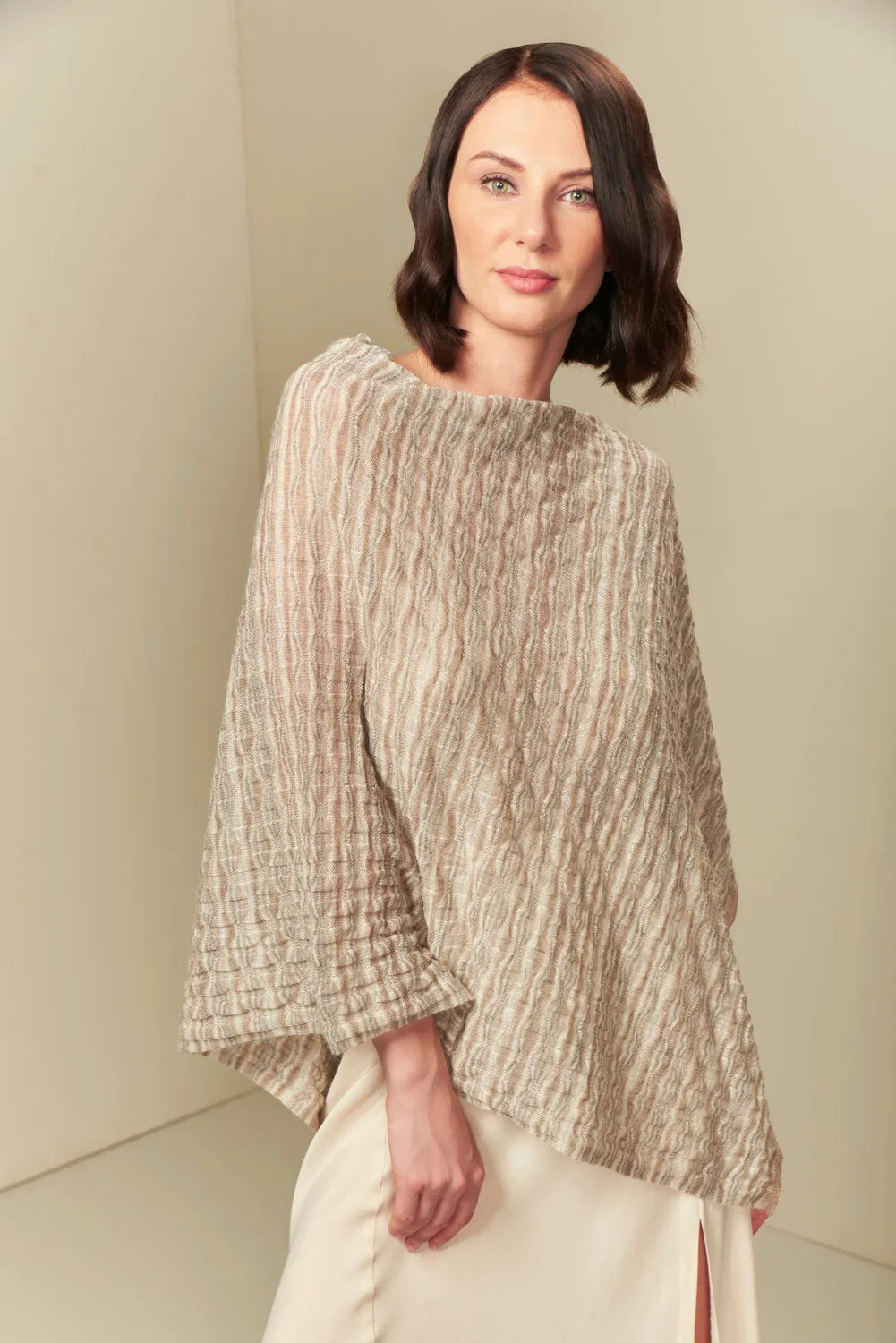 Tanzania Poncho Baby Alpaca Color Natural