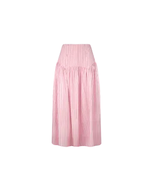 TRULLI SKIRT PINK RED STRIPE