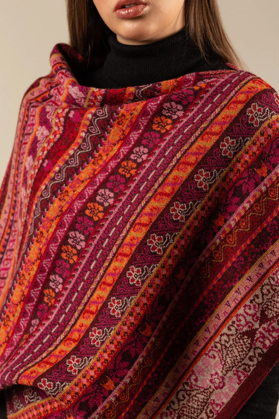 Ukali Poncho Baby Alpaca Color China