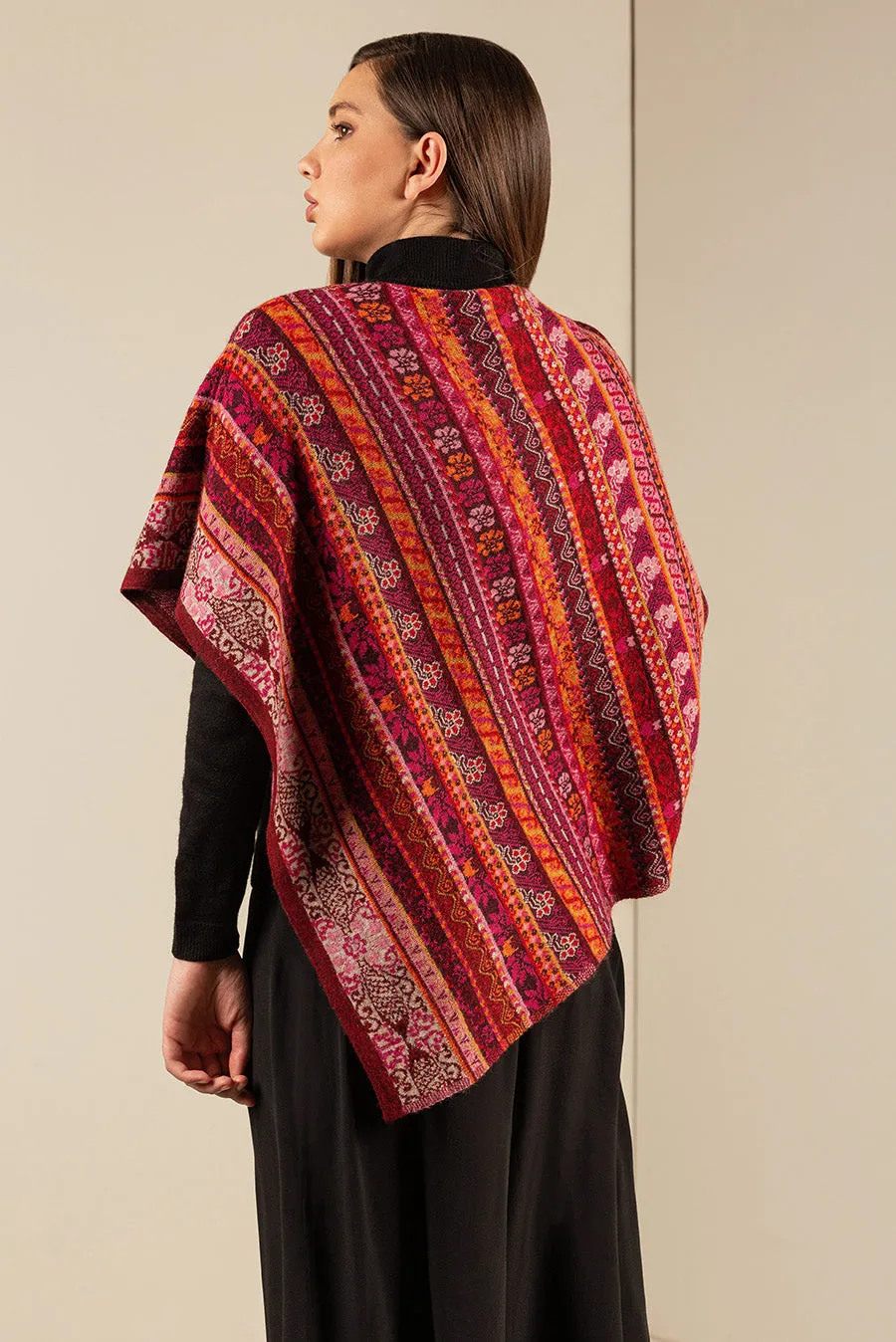 Ukali Poncho Baby Alpaca Color China
