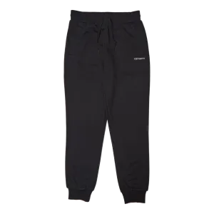 W' Script Embroidery Swt Pant  Black / White