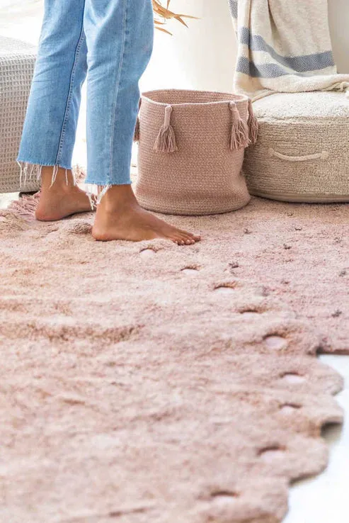 Washable Oval Rug Pinecone