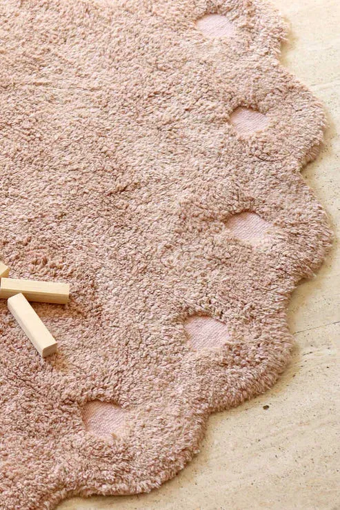 Washable Oval Rug Pinecone