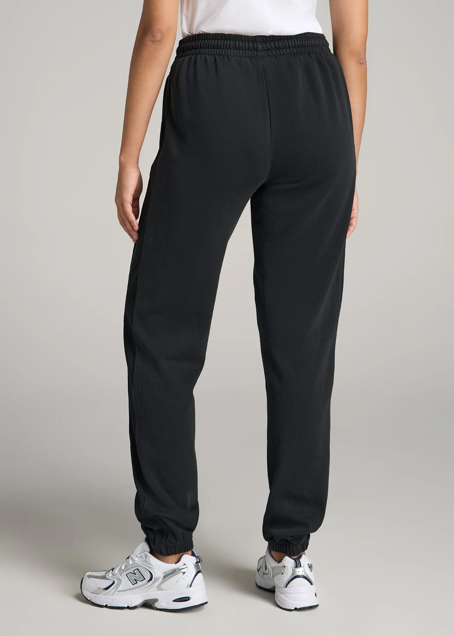 Wearever Fleece Regular Fit Women's Tall Sweatpants in Vintage Black