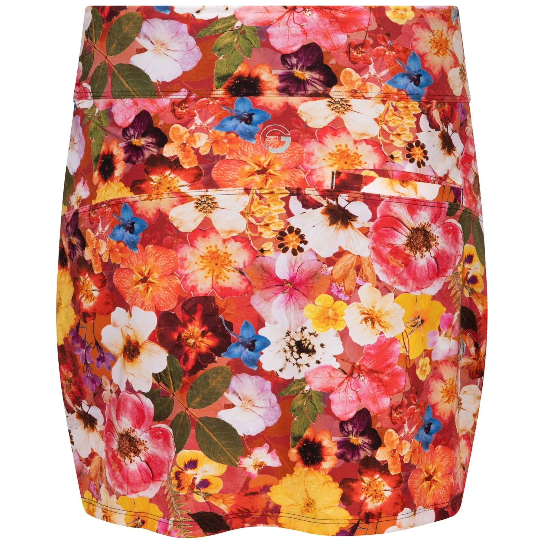 Womens Bonded Patch Pocket Skirt Pressed Floral - SS23