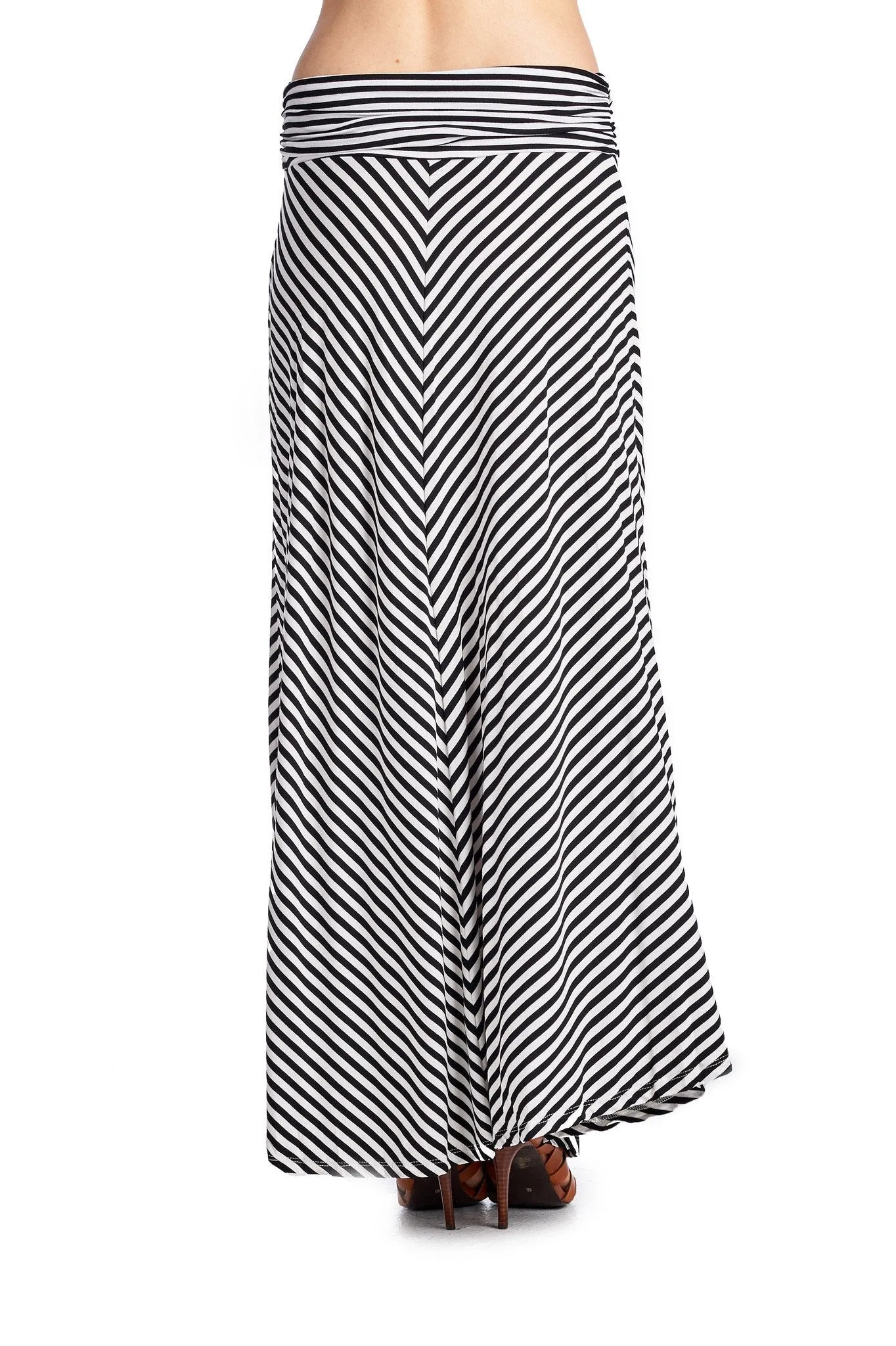 Women's Chevron Stripe Maxi Skirt