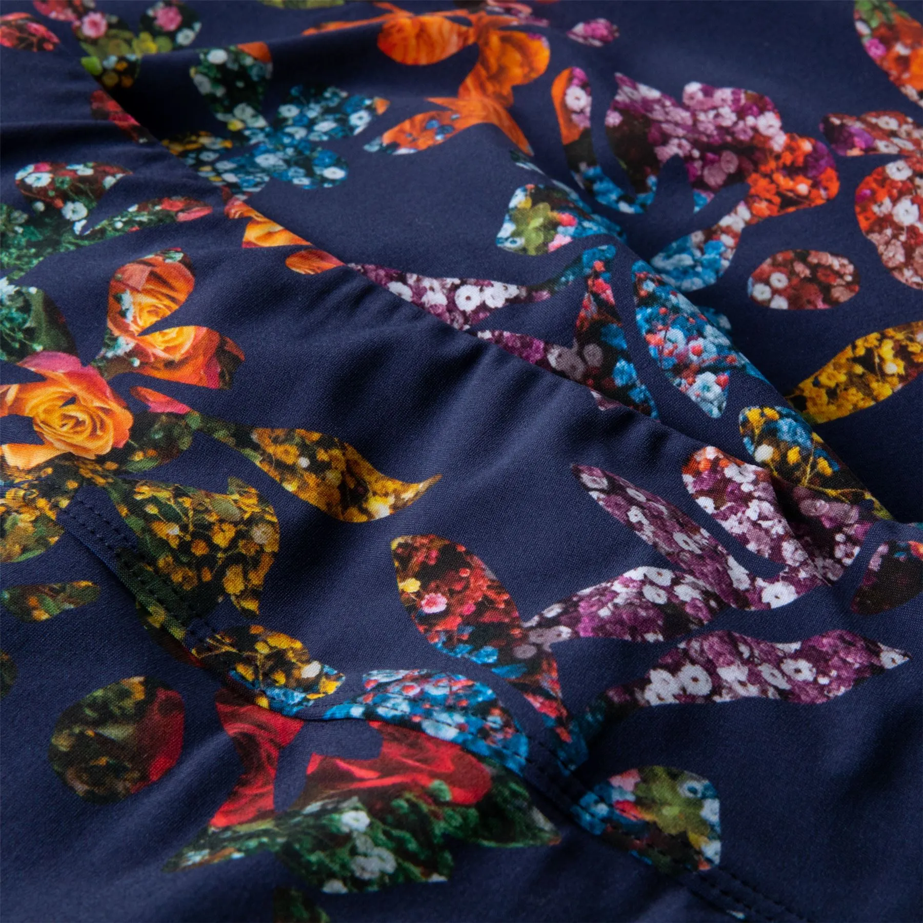 Womens Core Basic Pocket Skirt Navy Graphic Floral - SS23