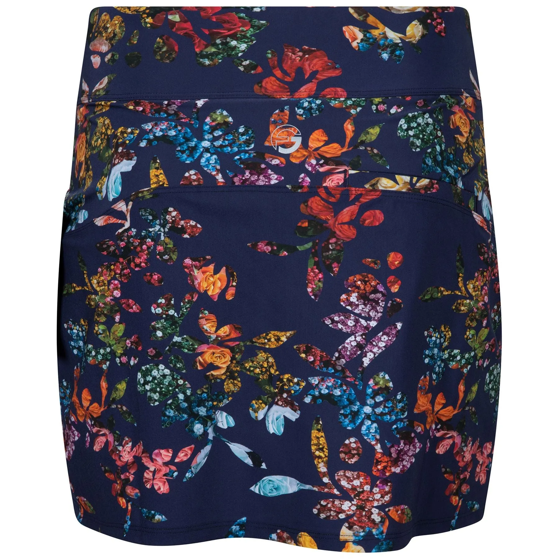 Womens Core Basic Pocket Skirt Navy Graphic Floral - SS23