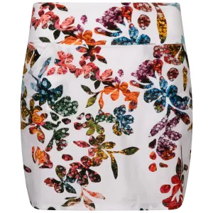 Womens Core Basic Pocket Skirt White Graphic Floral - SS23