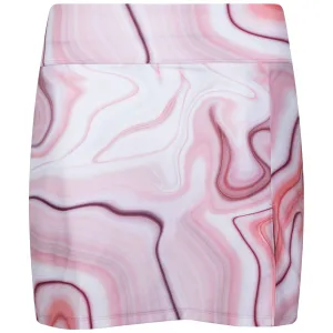 Womens Inverted Pleat Skirt Pink Marble - SS23