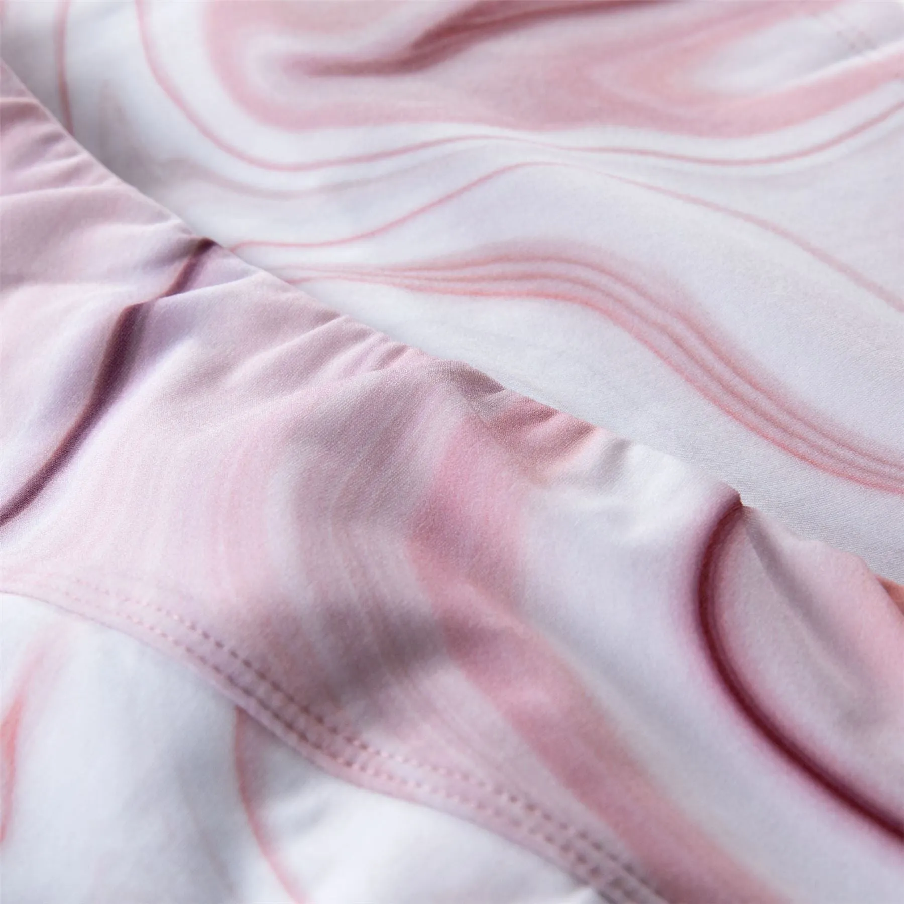 Womens Inverted Pleat Skirt Pink Marble - SS23