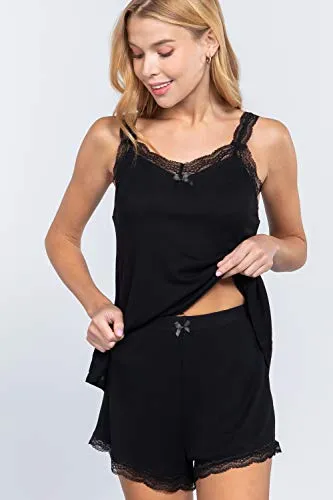 Women's Thermal Lace Trim Flare Set