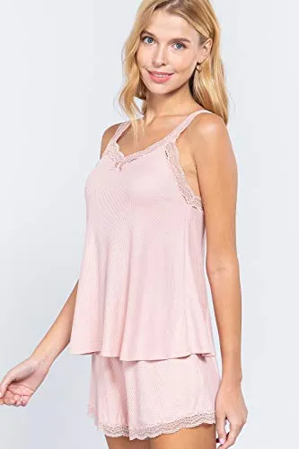 Women's Thermal Lace Trim Flare Set