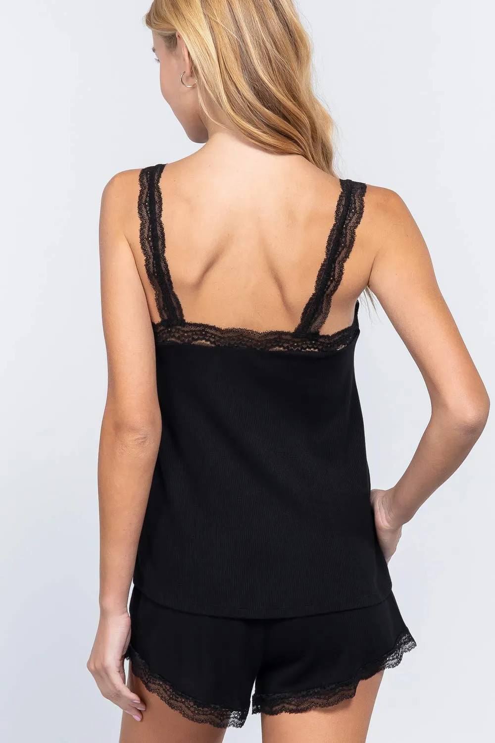 Women's Thermal Lace Trim Flare Set