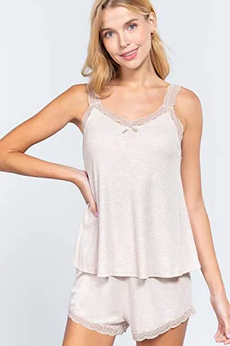 Women's Thermal Lace Trim Flare Set