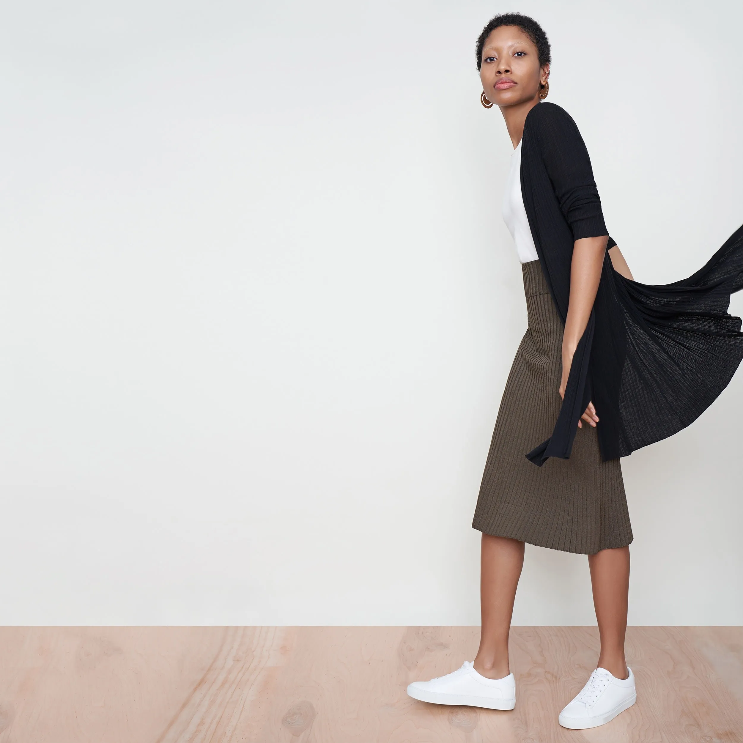York Skirt - Slinky Knit :: Safari