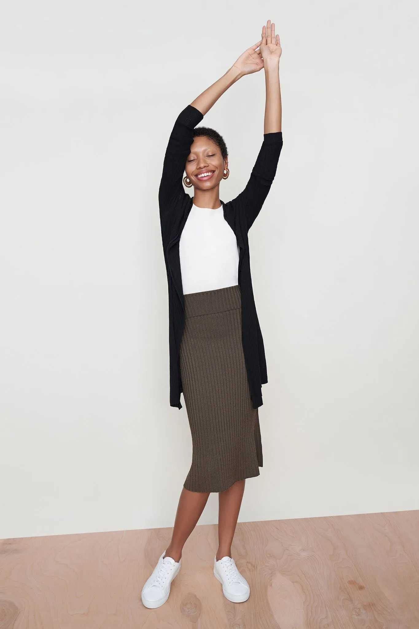 York Skirt - Slinky Knit :: Safari