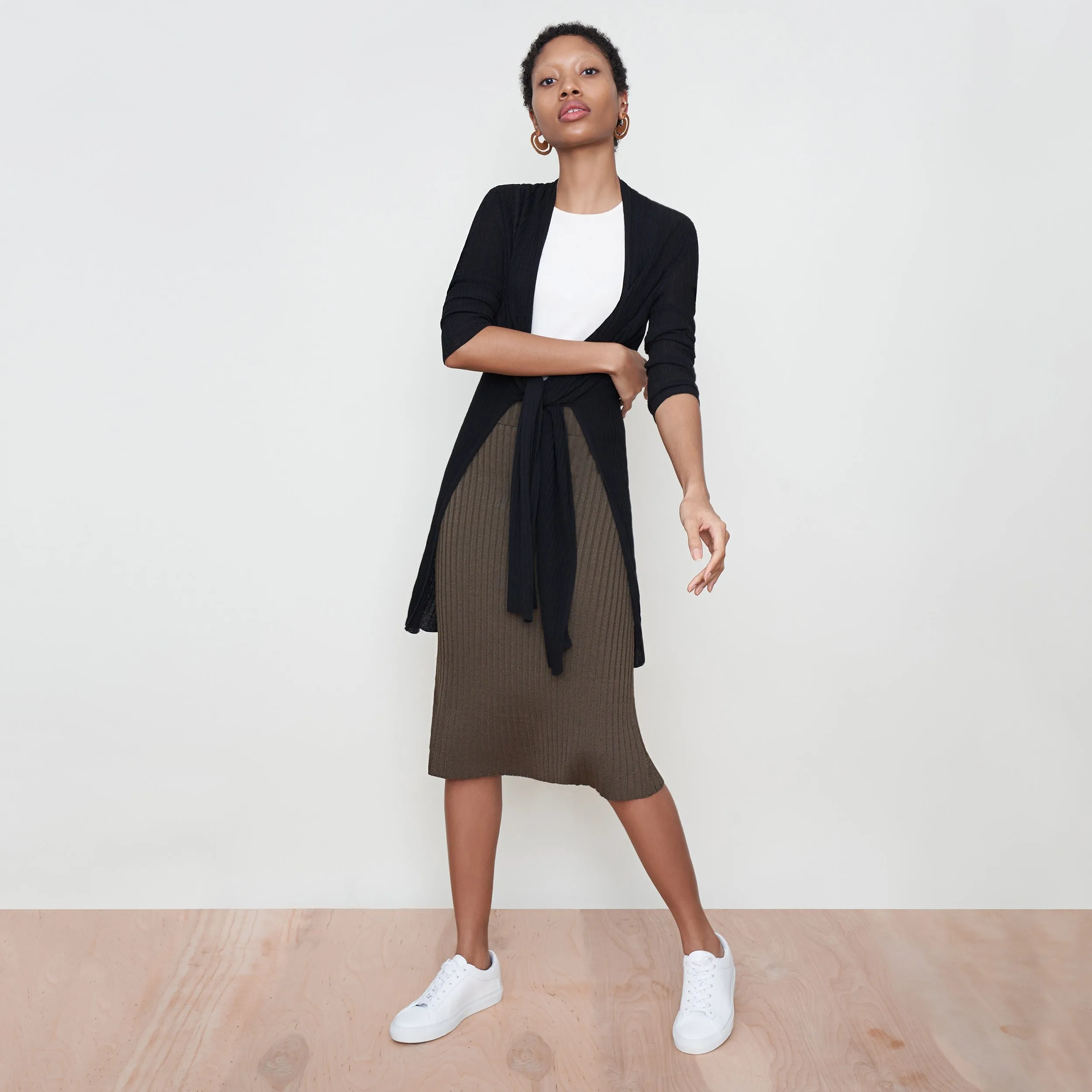 York Skirt - Slinky Knit :: Safari