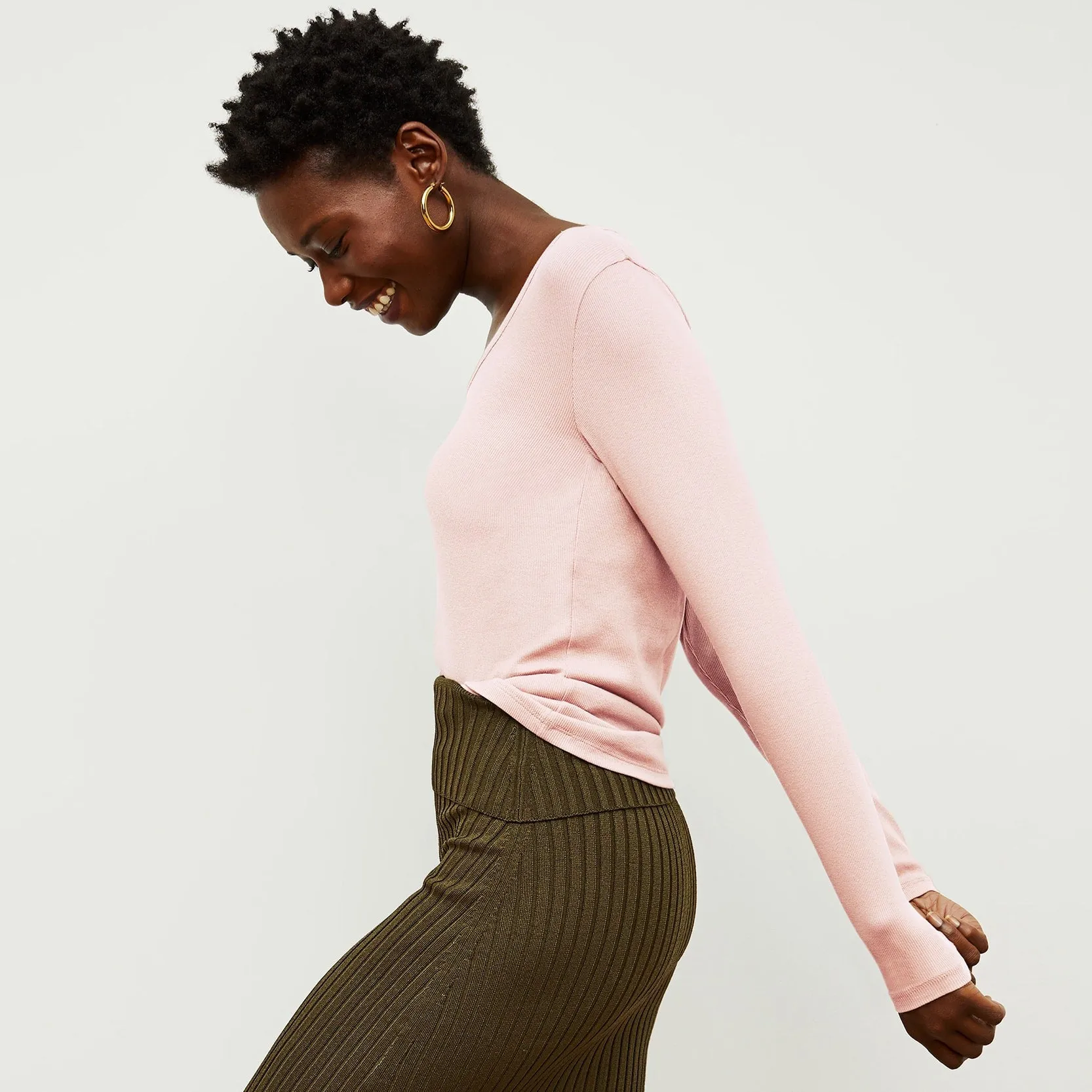 York Skirt - Slinky Knit :: Safari